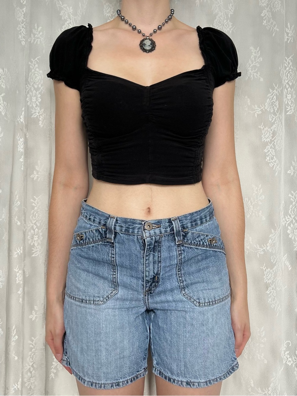 Y2K 2000s High Waisted Denim Jorts